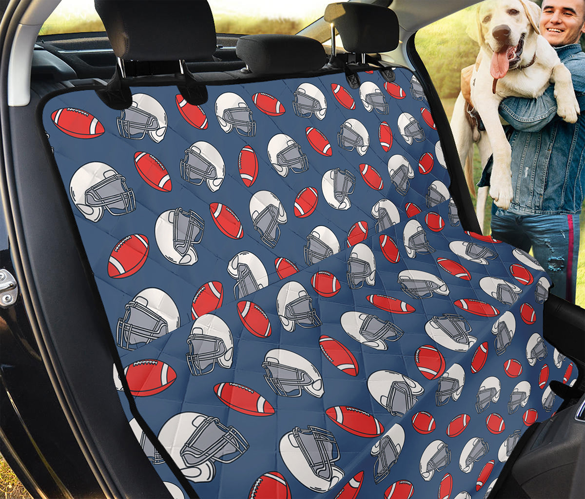 American Football Pattern Print Pet Car Back Seat Cover