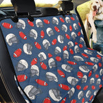 American Football Pattern Print Pet Car Back Seat Cover