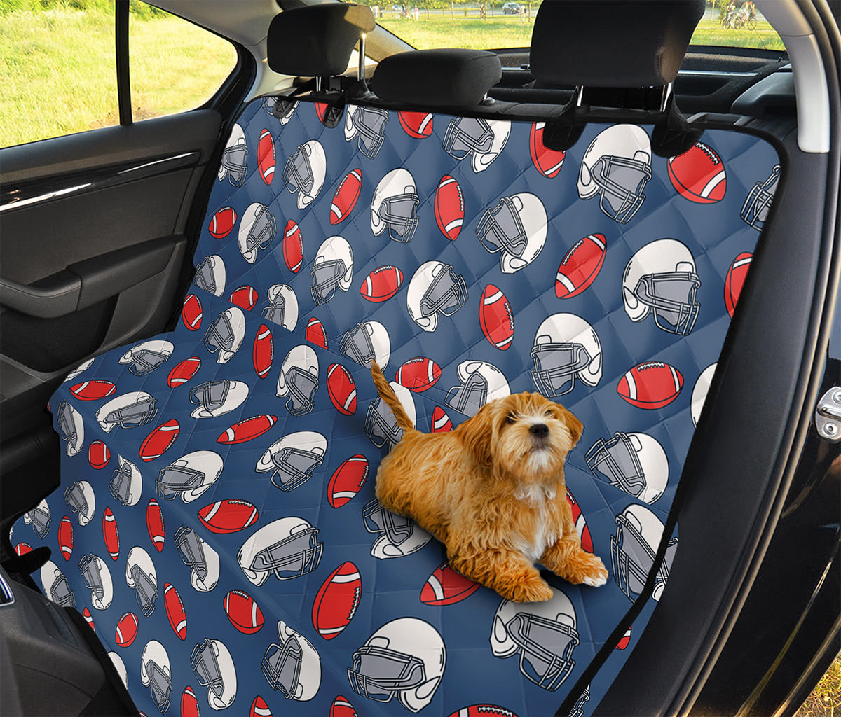 American Football Pattern Print Pet Car Back Seat Cover