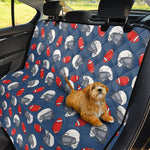 American Football Pattern Print Pet Car Back Seat Cover