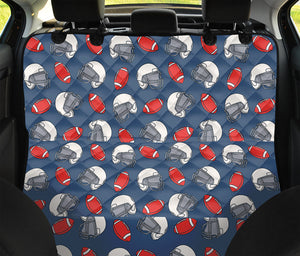 American Football Pattern Print Pet Car Back Seat Cover