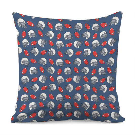 American Football Pattern Print Pillow Cover