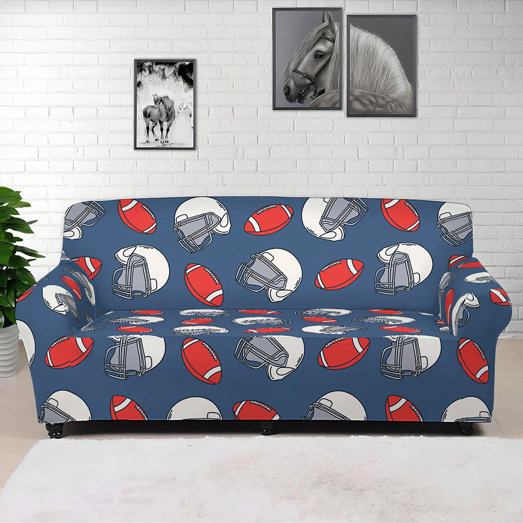 American Football Pattern Print Sofa Cover
