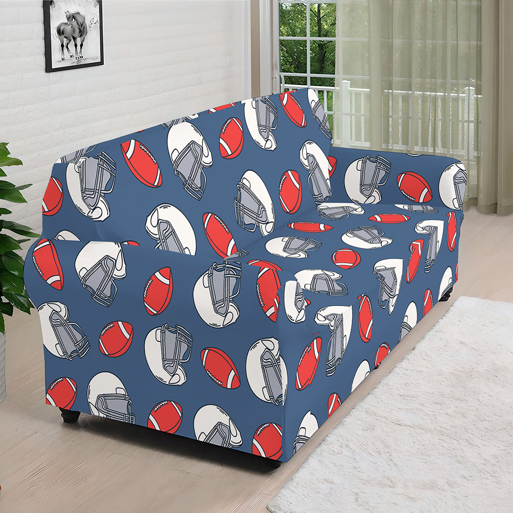 American Football Pattern Print Sofa Cover