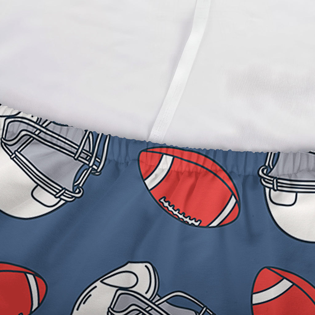 American Football Pattern Print Sofa Cover