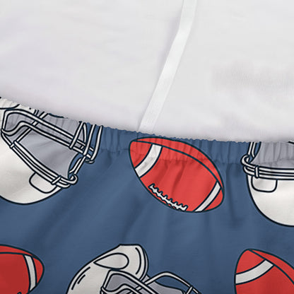 American Football Pattern Print Sofa Cover
