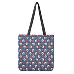 American Football Pattern Print Tote Bag