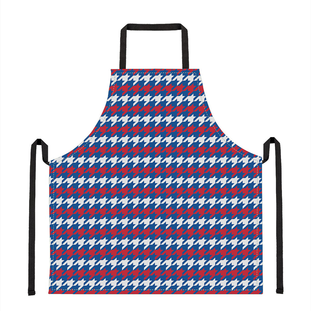 American Houndstooth Pattern Print Apron