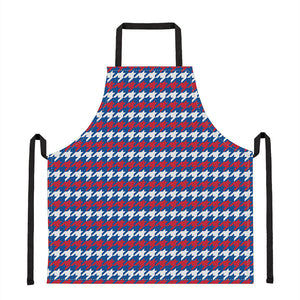 American Houndstooth Pattern Print Apron