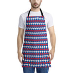 American Houndstooth Pattern Print Apron