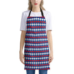 American Houndstooth Pattern Print Apron