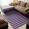 American Houndstooth Pattern Print Area Rug