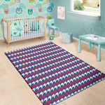 American Houndstooth Pattern Print Area Rug