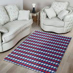 American Houndstooth Pattern Print Area Rug