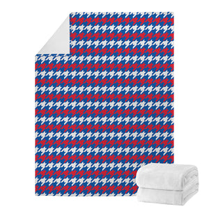 American Houndstooth Pattern Print Blanket