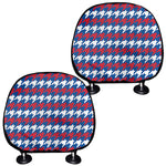 American Houndstooth Pattern Print Car Headrest Covers
