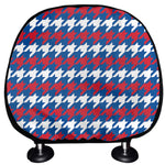 American Houndstooth Pattern Print Car Headrest Covers