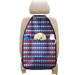 American Houndstooth Pattern Print Car Seat Organizers