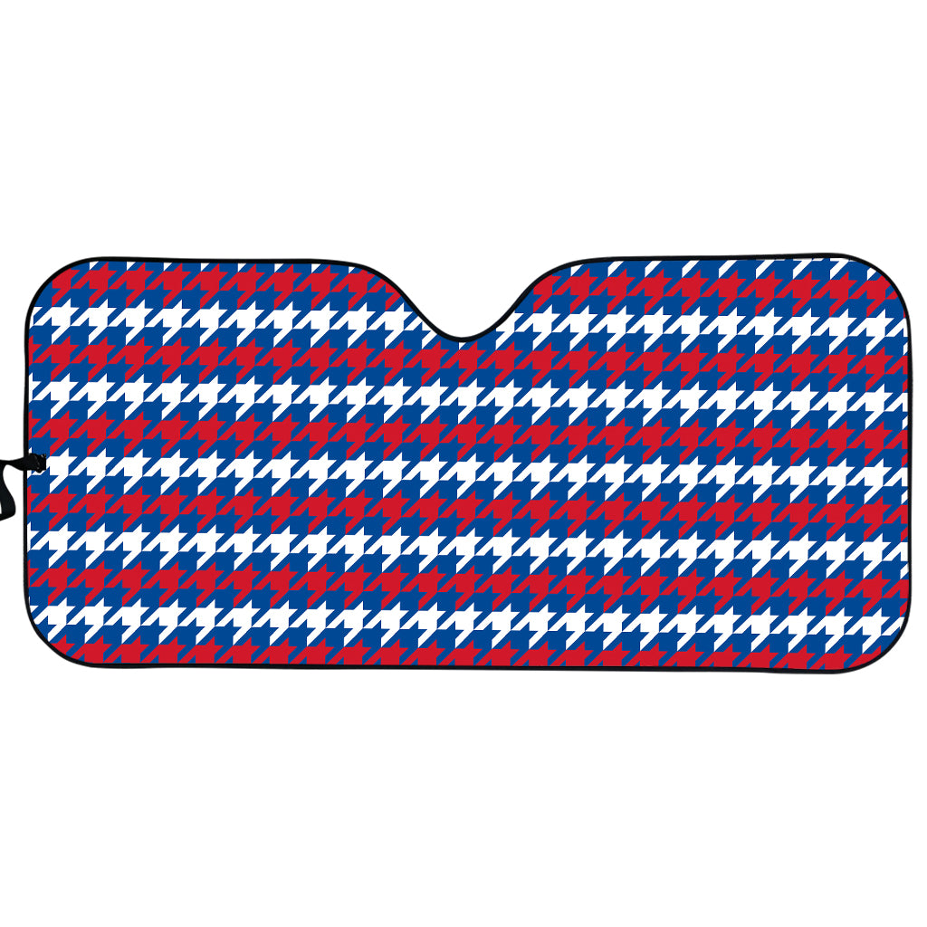 American Houndstooth Pattern Print Car Sun Shade