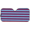 American Houndstooth Pattern Print Car Sun Shade