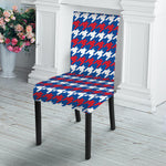 American Houndstooth Pattern Print Dining Chair Slipcover