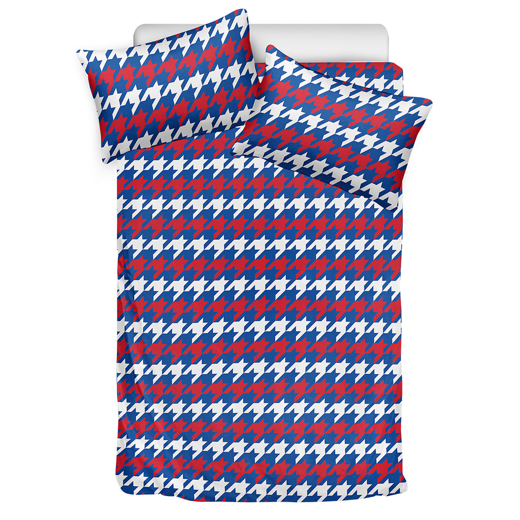 American Houndstooth Pattern Print Duvet Cover Bedding Set