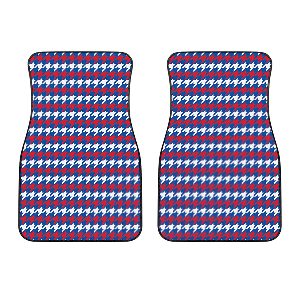 American Houndstooth Pattern Print Front Car Floor Mats