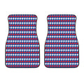 American Houndstooth Pattern Print Front Car Floor Mats