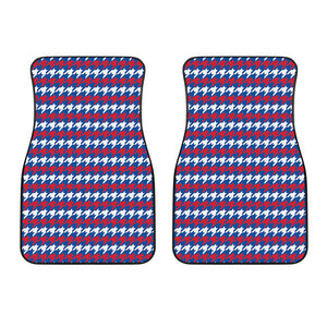 American Houndstooth Pattern Print Front Car Floor Mats