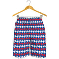 American Houndstooth Pattern Print Men's Shorts
