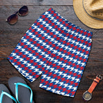 American Houndstooth Pattern Print Men's Shorts