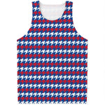 American Houndstooth Pattern Print Men's Tank Top