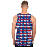 American Houndstooth Pattern Print Men's Tank Top