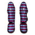 American Houndstooth Pattern Print Muay Thai Shin Guards