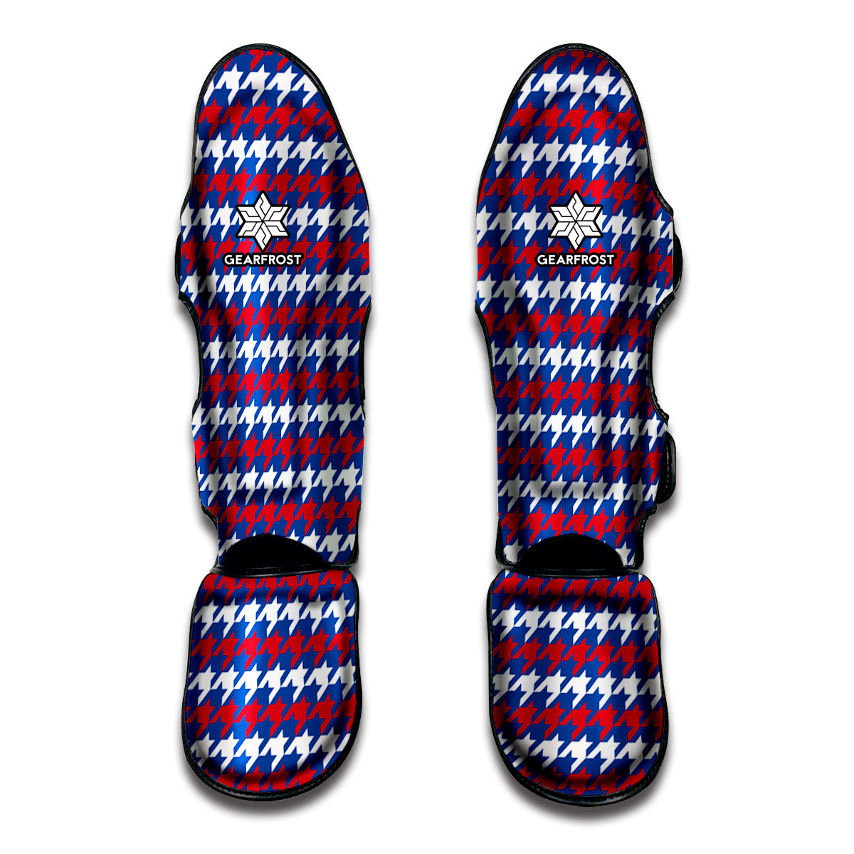 American Houndstooth Pattern Print Muay Thai Shin Guard