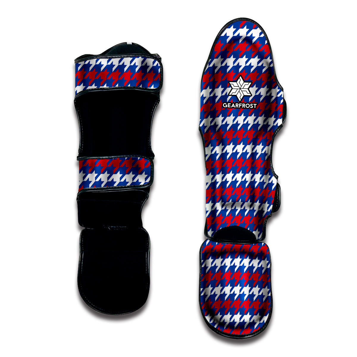 American Houndstooth Pattern Print Muay Thai Shin Guard