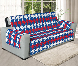 American Houndstooth Pattern Print Oversized Sofa Protector