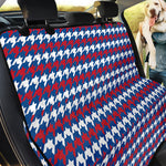 American Houndstooth Pattern Print Pet Car Back Seat Cover