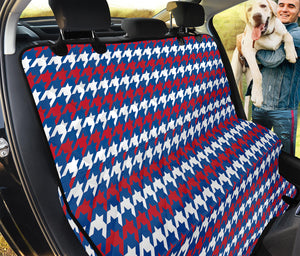 American Houndstooth Pattern Print Pet Car Back Seat Cover