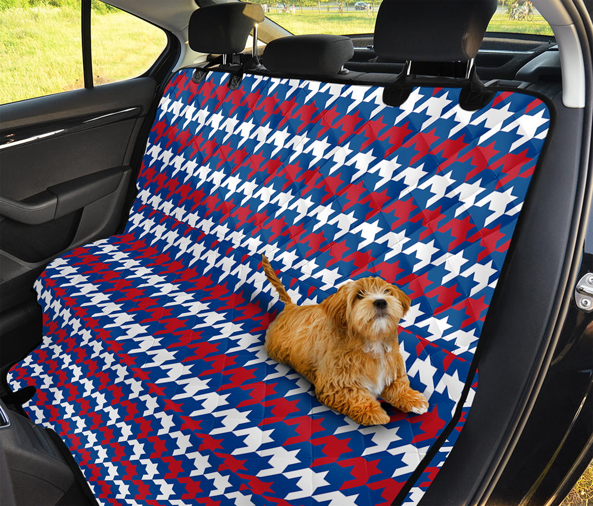 American Houndstooth Pattern Print Pet Car Back Seat Cover