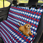 American Houndstooth Pattern Print Pet Car Back Seat Cover