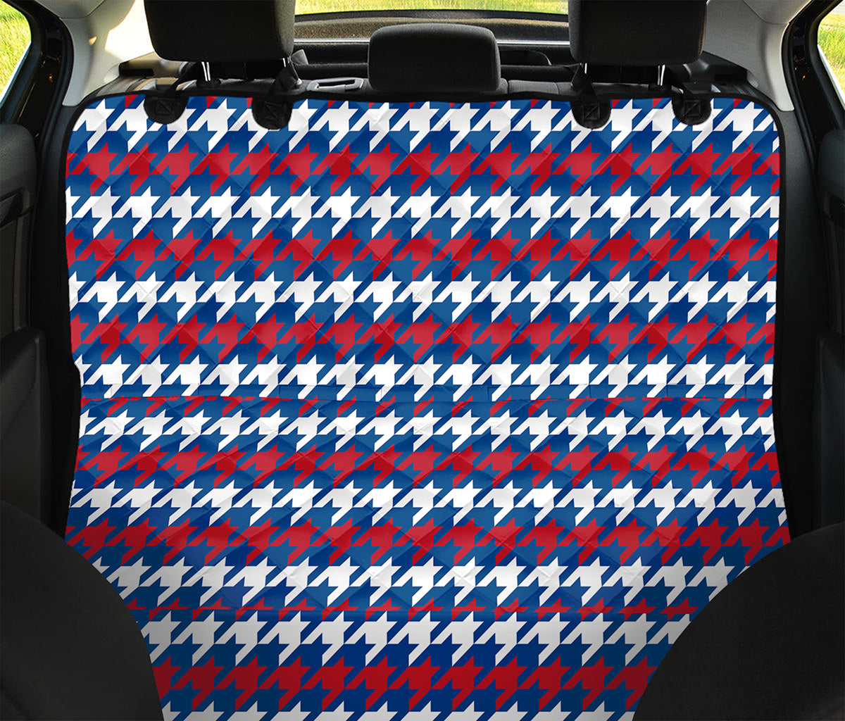 American Houndstooth Pattern Print Pet Car Back Seat Cover