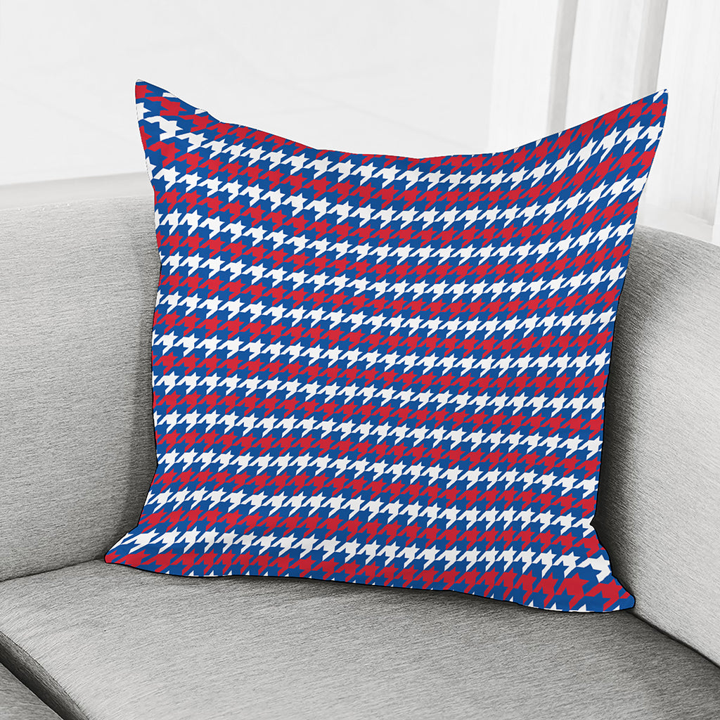 American Houndstooth Pattern Print Pillow Cover