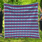 American Houndstooth Pattern Print Quilt