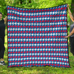 American Houndstooth Pattern Print Quilt