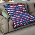 American Houndstooth Pattern Print Quilt