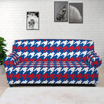 American Houndstooth Pattern Print Sofa Cover