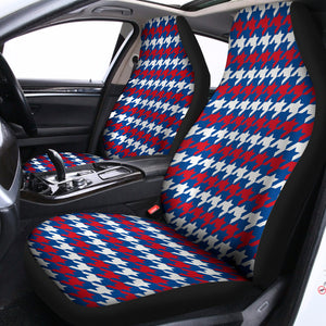 American Houndstooth Pattern Print Universal Fit Car Seat Covers