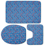 American Independence Day Pattern Print 3 Piece Bath Mat Set