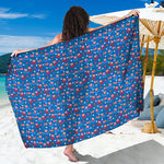 American Independence Day Pattern Print Beach Sarong Wrap